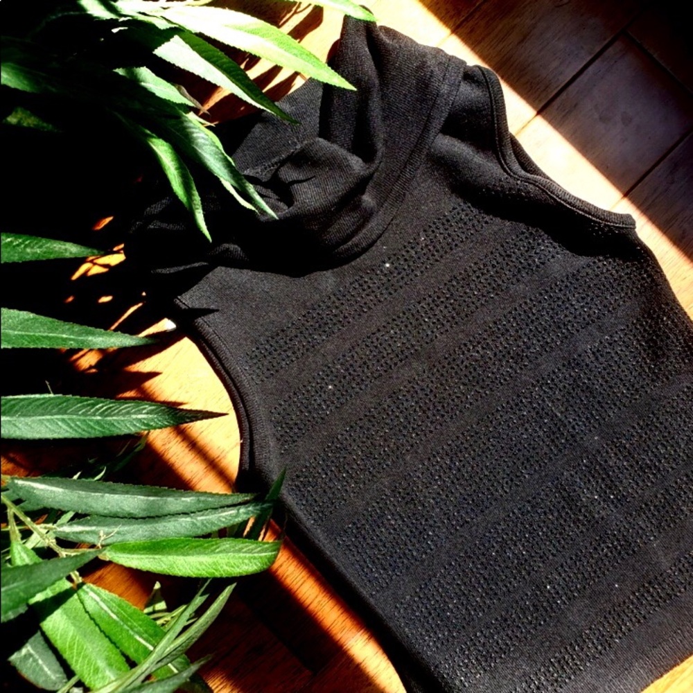 Wet seal black sparkle top